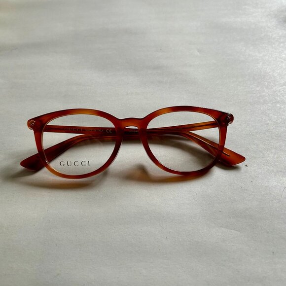 GUCCI GG0155OA NWOT glasses, frames, tan tortoise. Put your Rx in! Save! - Picture 2 of 16